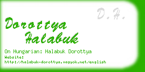 dorottya halabuk business card